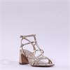 Tamaris Shanaia Strappy Block Heel - Light Gold